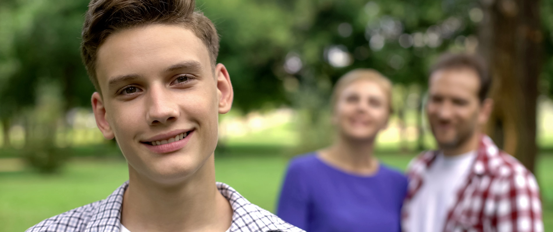 Teenager with Family